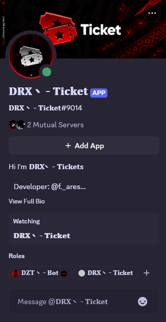 DRX Ticket